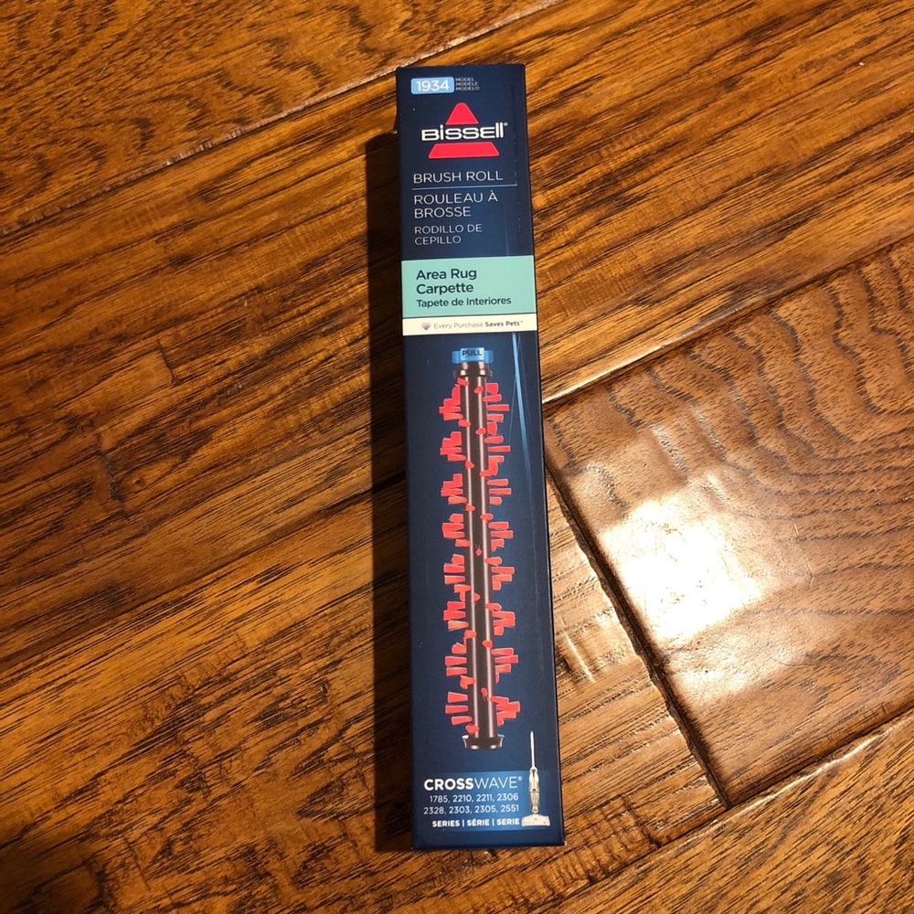 Bissell CrossWave AREA RUG Brush Rolls Part 1934 - NEW OEM Box of 6